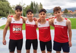 Sport - Atletica alto Lazio - Gli allievi della 4x100