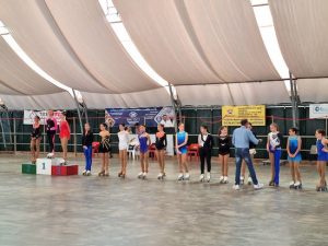 Gli atleti del Tuscia skating