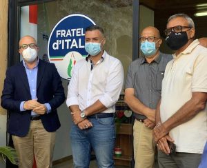 Capranica - Luca Perlorca con esponenti FdI