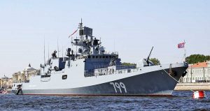 La fregata russa Admiral Makarov