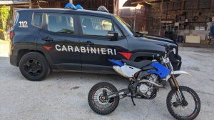 Cantalice - La mini moto da cross rubata e ritrovata dai carabinieri
