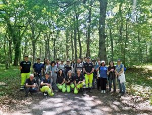 Via Francigena - Non vedenti e ipovedenti a passeggio nel bosco del Fogliano