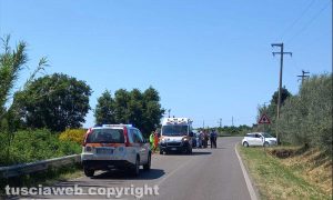 L’incidente nel primo pomeriggio sulla strada provinciale Carcarelle