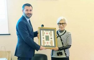 Civita Castellana - Il sindaco Luca Giampieri e Anna Fendi