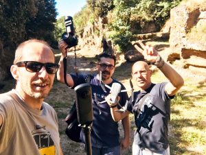 Civita Castellana - Lo staff Cudriec al lavoro per la realizzazione dell'ecomuseo della Via Amerina e delle forre