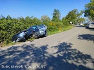 Viterbo - Incidente in strada Pian del Cerro