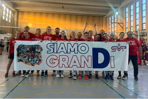 Sport - Pallavolo - Sporting Viterbo - I festeggiamenti per la promozione in serie D