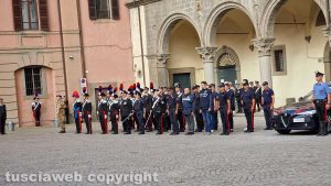 Viterbo - Piazza del Comune - Le prove per i festeggiamenti della fondazione dell'Arma dei Carabinieri