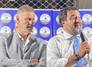 Claudio Ubertini con Matteo Salvini