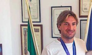 Il campione di pallanuoto Marco Del Lungo