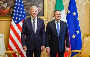 Joe Biden e Mario Draghi