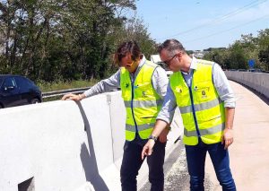Roma - I lavori sulla Pontina