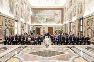 Roma - La direttrice generale della Asl Daniela Donetti in udienza da papa Francesco