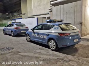 Viterbo - Polizia all'ospedale Santa Rosa
