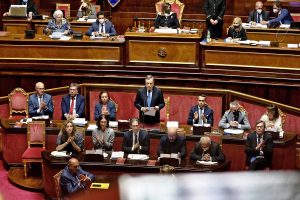 Roma - Comunicazioni del premier Mario Draghi