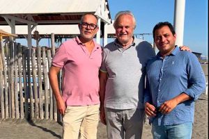 Montalto di Castro - L'incontro tra il consigliere provinciale Fabio Valentini e il sindaco di Fiumicino Esterino Montino