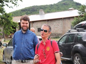 Viterbo - Il presidente della Provincia Alessandro Romoli e Antonello Ricci alla passeggiata nell'area dell'Arcionello