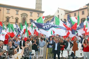 Viterbo - Il comizio di Giorgia Meloni