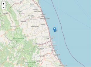 San Benedetto del Tronto - Terremoto di magnitudo 4,1 davanti alla costa delle Marche