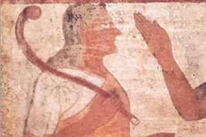 Cerveteri - Quattro lastre etrusche dipinte recuperate dalla guardia di finanza