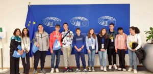 Gli studenti dell'Ic Ettore Sacconi di Tarquinia in visita a Bruxelles