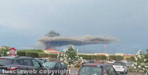 Roma - Incendio a Malagrotta