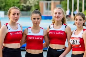 Sport - Atletica - Passamonti, Laurenti, Falesiedi e D'Ottavio dell'Atletica Alto Lazio