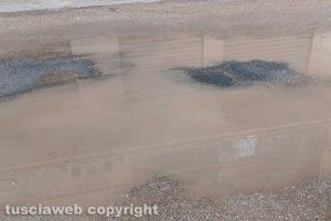 Viterbo - Allagamento in via della Pila