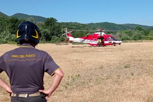 Civitella Cesi - L'intervento dei vigili del fuoco