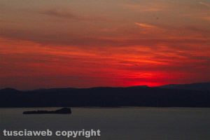 Il belvedere di Montefiascone al tramonto - Lago di Bolsena