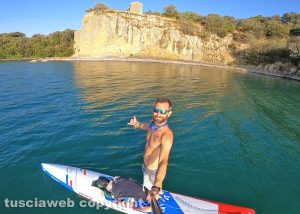 Bruno Cerasa al lago di Bolsena