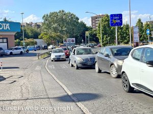 Viterbo - Tangenziale ovest - Il traffico