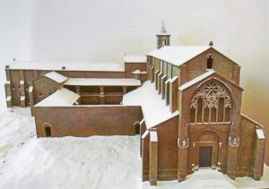 San Martino al Cimino - Diorama in legno dell'abbazia cistercense