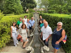 FdI a villa Lante con Rampelli e Allegrini