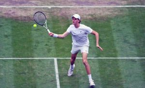Jannik Sinner al torneo di Wimbledon