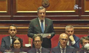Mario Draghi al senato