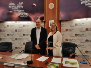 Nicola Zingaretti e Roberta Lombardi