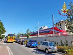 Riccione - Vigili del fuoco - Travolte da treno