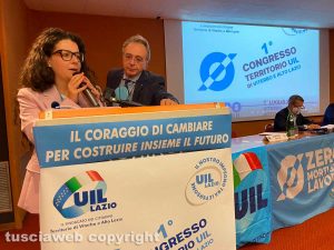 Chiara Frontini al congresso Uil
