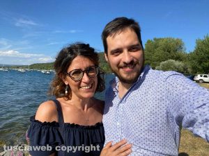 Viterbo - Gli sposi Giuseppina Palozzi e Carlo Quintarelli