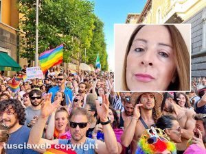 Viterbo - Lazio Pride - Nel riquadro Emanuel Alison Flamini