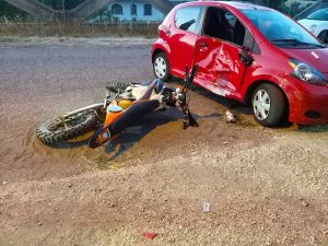 Montefiascone - Moto contro auto