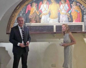 Renzo Chiovelli e la soprintendente Margherita Eichberg