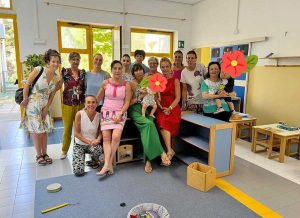 Patrizia Notaristefano all'open day dell'asilo nido comunale "I cuccioli"