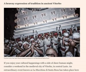 La Macchina di Santa Rosa sul Financial Times