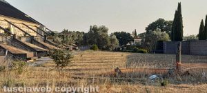 Viterbo - La recinzione al Cimitero nuovo