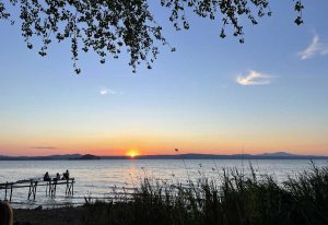 Montefiascone - Tramonto sul lago di Bolsena
