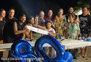 Il compleanno di Franco 'Mentuccia' Agostinelli