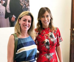 Emanuela Capodaglio con Maria Elena Boschi