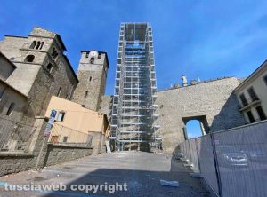 Viterbo - Ponteggio macchina Santa Rosa